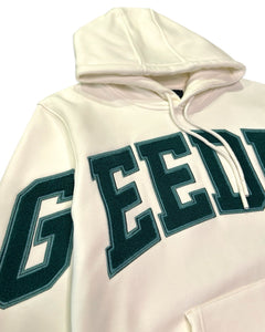 Geedup Team Logo Hoodie White / Green (2023) - Bisy Clothing