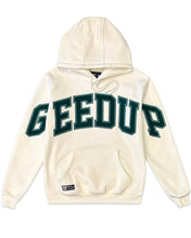 Load image into Gallery viewer, Geedup Team Logo Hoodie White / Green (2023) - Bisy Clothing
