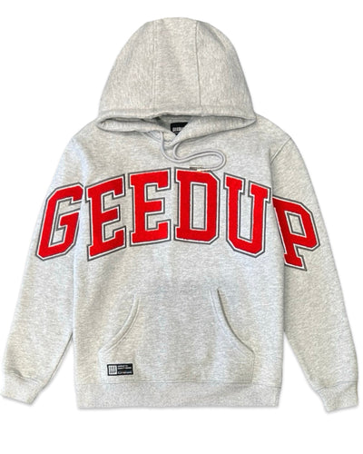 Geedup Team Logo in Grey / Red (2022) - Bisy Clothing