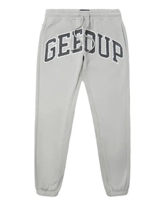 Geedup Team Logo Trackpants in Grey Monochrome (2024) - Bisy Clothing