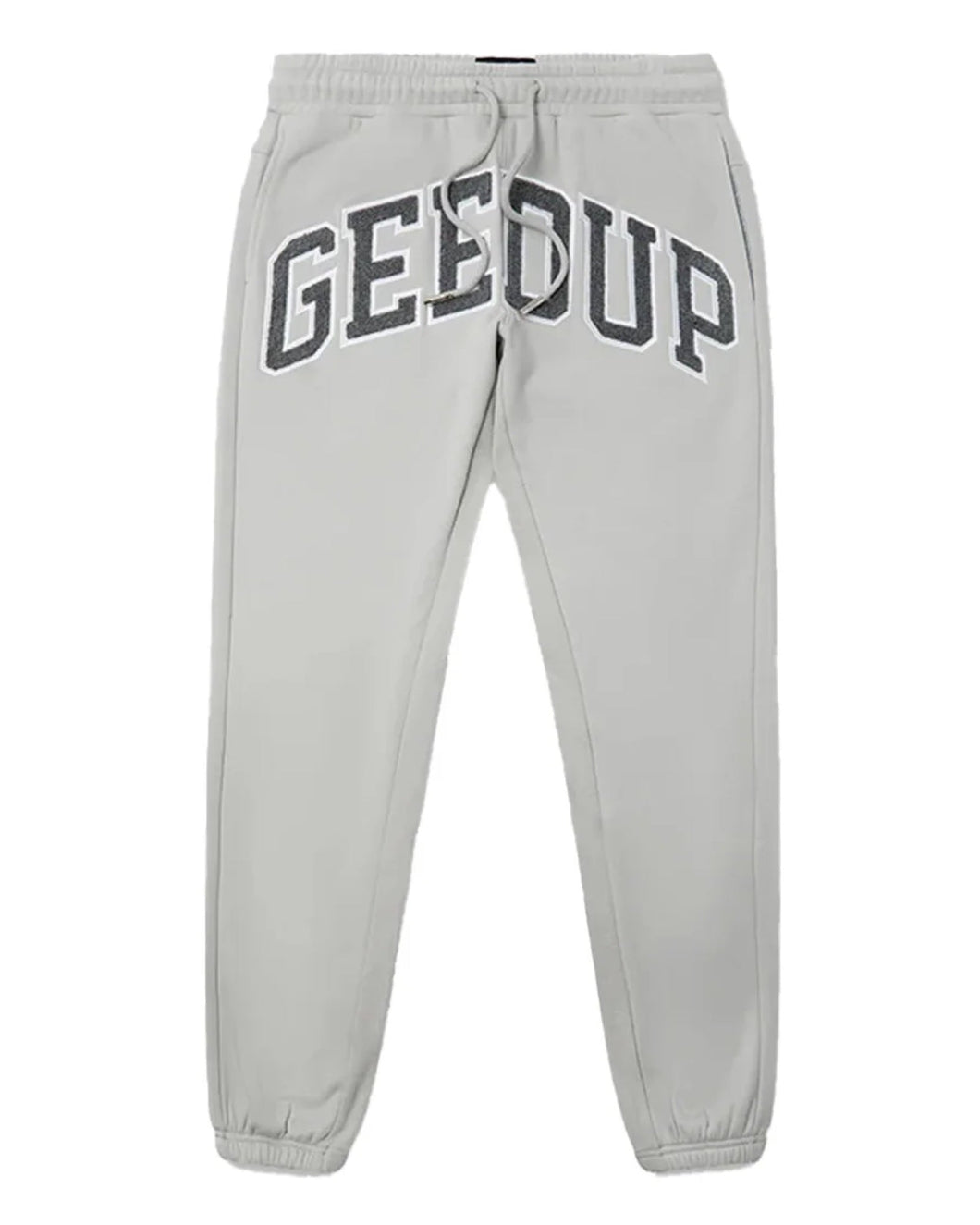 Geedup Team Logo Trackpants in Grey Monochrome (2024) - Bisy Clothing