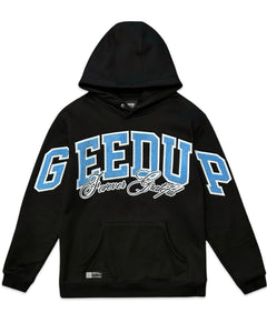 Geedup Team Logo x Blue Boy Forever Grateful Hoodie in Black (2022) - Bisy Clothing