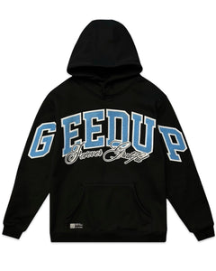 Geedup Team Logo x Blue Boy Forever Grateful Hoodie in Black (2022) - Bisy Clothing