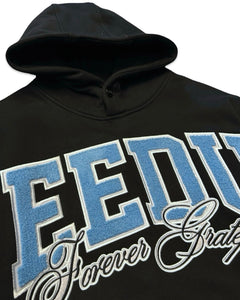 Geedup Team Logo x Blue Boy Forever Grateful Hoodie in Black (2022) - Bisy Clothing