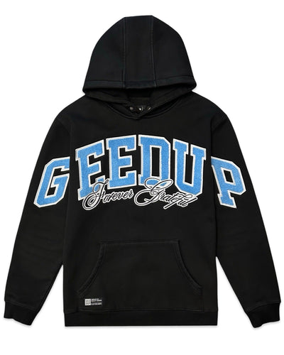 Geedup Team Logo x Blue Boy Forever Grateful Hoodie in Black -100% Authentic | Bisy Fremantle
