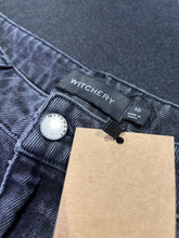 將圖片載入圖庫檢視器 High Waisted Tapered Charcoal Denim Jeans ⏐ Size 10 - Bisy Clothing