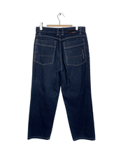 將圖片載入圖庫檢視器 High Wasited Wide Leg Dark Blue Denim Jeans&lt;br/&gt;Vintage - Bisy Clothing
