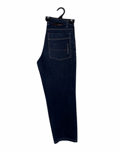 High Wasited Wide Leg Dark Blue Denim Jeans<br/>Vintage - Bisy Clothing
