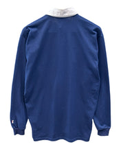 Load image into Gallery viewer, Ichpig Rugby Long Sleeve Polo Shirt in Navy - Bisy Clothing
