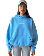 Load image into Gallery viewer, Mr Winston Peppermint Puff Sky Blue Hood Jumper