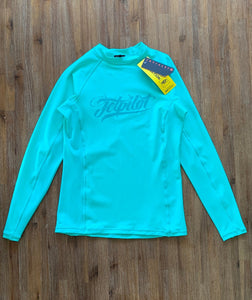 JET PILOT Size 12 Script Ladies Long Sleeve Rash Top JAN22 - Bisy Clothing
