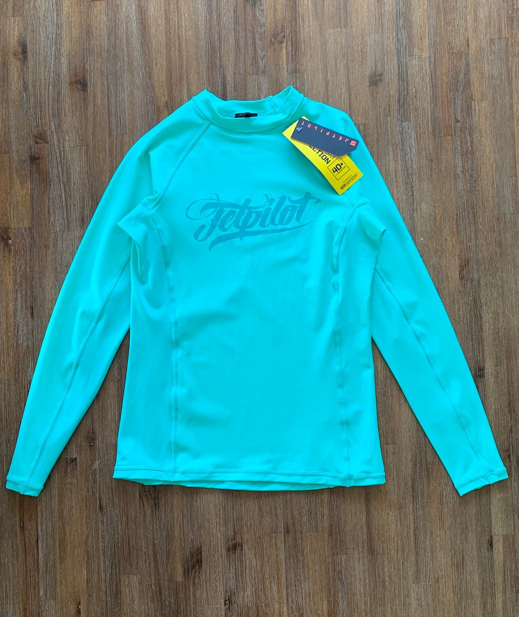 JET PILOT Size 12 Script Ladies Long Sleeve Rash Top JAN22 - Bisy Clothing
