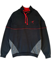 Load image into Gallery viewer, Jordan Air Jordan 3 Vault Quarter Zip Sweater in Black and Red (2022) - Bisy Clothing