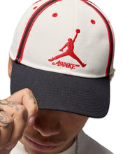 Load image into Gallery viewer, Jordan x Awake NY Club Cap in Sail and University Red (2024) - Bisy Clothing