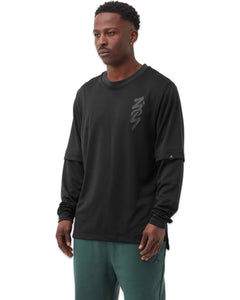 Jordan Zion Longsleeve Shooting Shirt in Black - Bisy Clothing