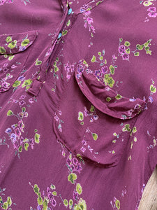 Jules The Label<br/>Blouse Floral Long Sleeve Top<br/>Preoloved - Bisy Clothing
