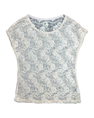 Lace Floral Top<br/>Vintage - Bisy Clothing