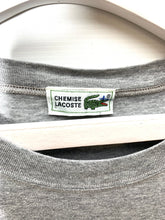 將圖片載入圖庫檢視器 LACOSTE Size M Vintage Embroidered Grey Short Sleeve T-Shirt Mens - Bisy Clothing