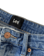 Load image into Gallery viewer, LEE Size 11 High Licks Crop Distressed Denim Mom Jeans JAN1021 - Bisy Clothing