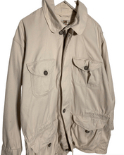Load image into Gallery viewer, LEE Size XL Vintage Lee Jeans Zip Long Jacket in Beige Men&#39;s - Bisy Clothing