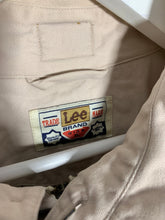 Load image into Gallery viewer, LEE Size XL Vintage Lee Jeans Zip Long Jacket in Beige Men&#39;s - Bisy Clothing