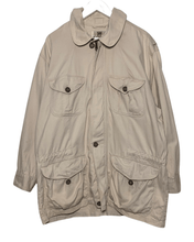 Load image into Gallery viewer, LEE Size XL Vintage Lee Jeans Zip Long Jacket in Beige Men&#39;s - Bisy Clothing