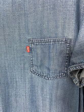 Load image into Gallery viewer, LEVIS Size L S/S Denim Look Top Womens NOV4121 - Bisy Clothing