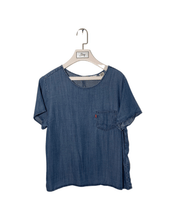 Load image into Gallery viewer, LEVIS Size L S/S Denim Look Top Womens NOV4121 - Bisy Clothing