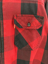 將圖片載入圖庫檢視器 LEVI&#39;S Size M Red Tag Plaid Zip Jacket Women&#39;s MAY3821 - Bisy Clothing