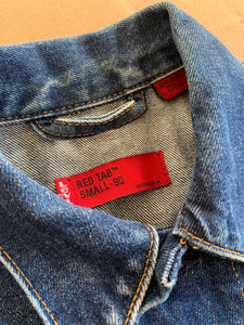 LEVIS Size S Red Tab Denim Jacket in Blue Womens APR2522 - Bisy Clothing