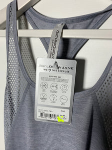 LORNA JANE Size M Geena Tank in Grey Marl AUG6021 - Bisy Clothing