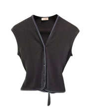 將圖片載入圖庫檢視器 Maison Ullens Designer Sleeveless Button Vest ⏐ Size S - Bisy Clothing