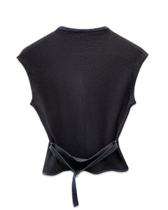 Maison Ullens Designer Sleeveless Button Vest ⏐ Size S - Bisy Clothing