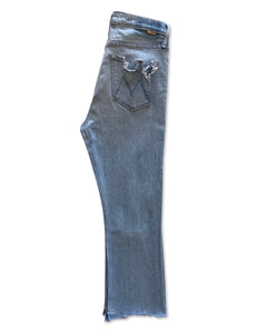 MOTHER Size 29 Superior Denim Distressed Jeans in Light Blue - Bisy Clothing