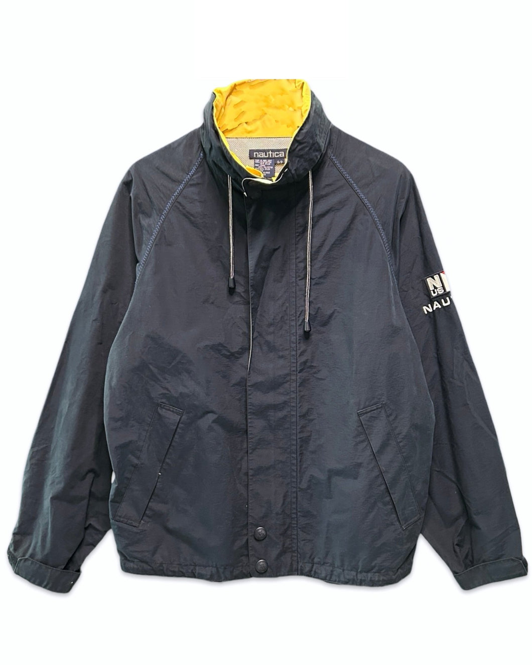 Nautica Vintage Sailing Jacket in Navy / Yellow - Bisy Clothing