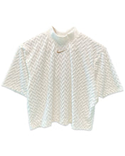 Load image into Gallery viewer, Nike NSW Jacquard Boxy Crop T-Shirt in Sail / Hemp - Bisy Clothing