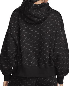 Nike NSW Phoenix Fleece All Over Hoodie in Black - Bisy Clothing