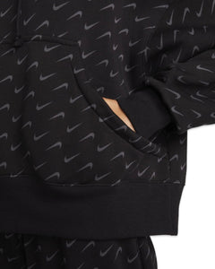 Nike NSW Phoenix Fleece All Over Hoodie in Black - Bisy Clothing