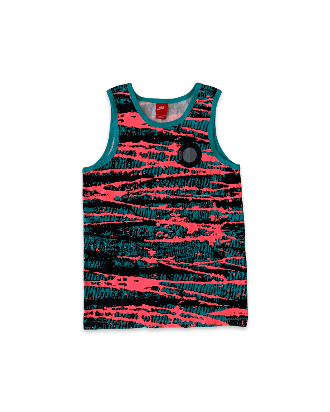 NIKE Size M Retros 80's Print Singlet New - Bisy Clothing