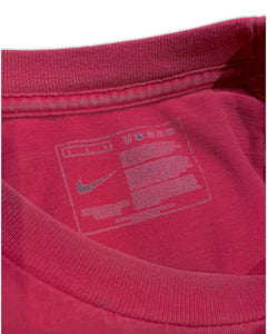 Nike Vintage Y2K Swoosh T-Shirt in Burgundy - Bisy Clothing