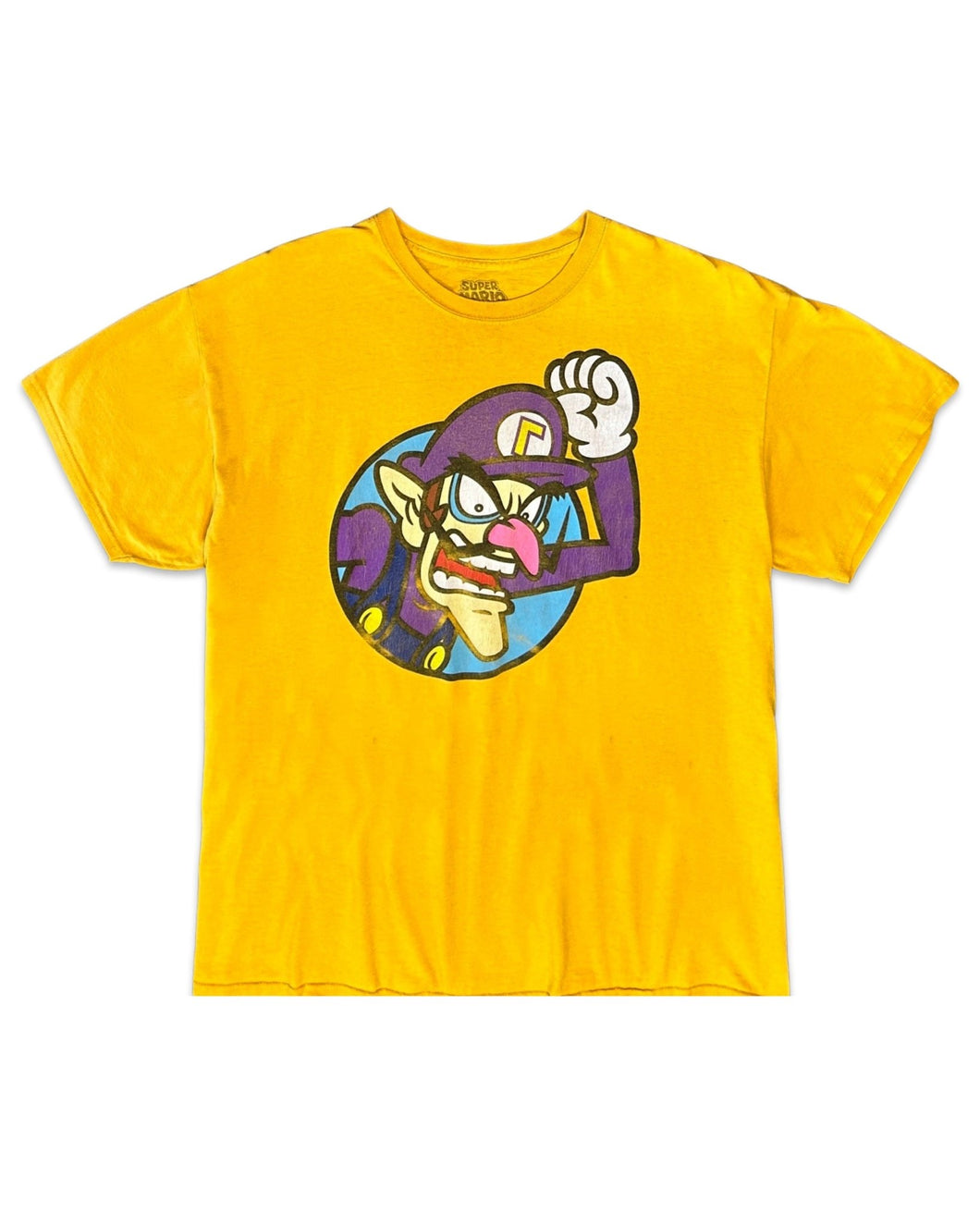 Nintendo Super Mario 2019 Wario Short Sleeve T-Shirt in Mustard ⏐ Size XL - Bisy Clothing