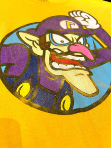 Nintendo Super Mario 2019 Wario Short Sleeve T-Shirt in Mustard ⏐ Size XL - Bisy Clothing