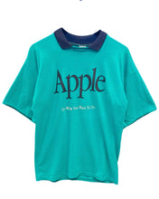 Load image into Gallery viewer, Apple Computers Vintage 90&#39;s Spellout Short Sleeve T-Shirt with Collar ⏐ Size M/L