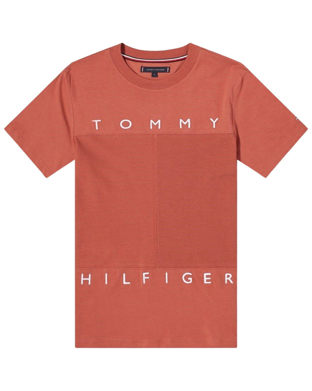Tommy Hilfiger Mono Flag Short Sleeve T-Shirt Dusty Copper⏐ Size XS