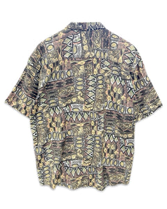 De Vali Vintage Short Sleeve Shirt All Over Print ⏐ Size XL
