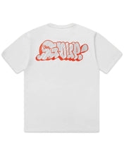 Load image into Gallery viewer, Geedup Throw Up T-Shirt in White / Red Summer Del.2/24