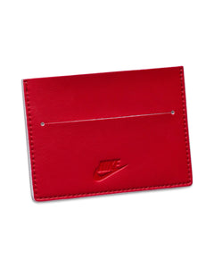 Nike Icon Air Force 1 Card Wallet in White / Red