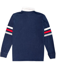 Tommy Hilfiger Long Sleeve Rugby Shirt 'H Fleece'  ⏐ Size L: