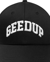 Load image into Gallery viewer, Geedup x NYFW 6 Panel Baseball Cap in Black ⏐ One Size