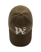 將圖片載入圖庫檢視器 Palm Angels Logo Embroidered Baseball Cap in Brown